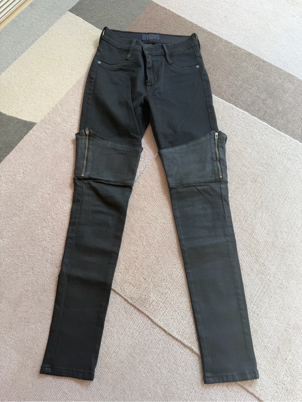James Jeans Black Skinny Zip-Knee Women's Jeans